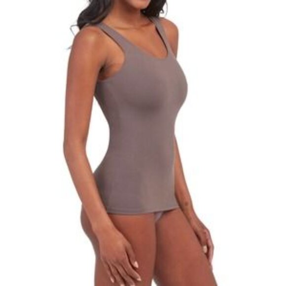 SPANX Hollywood Socialight Opaque Tank Top in Smokey Brown - Picture 10 of 11